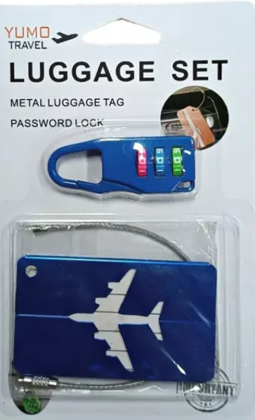 SET TAG IDENTIFICADOR EQUIPAJE Y CANDADO